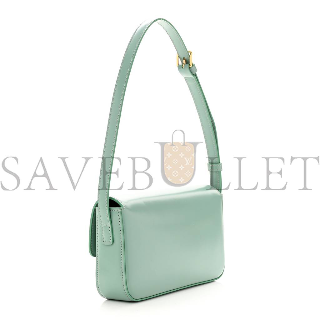 CELINE SHINY CALFSKIN TRIOMPHE SHOULDER BAG CELADON (20*12*4cm) CELINE SHINY CALFSKIN TRIOMPHE SHOULDER BAG CELADON (20*12*4cm)