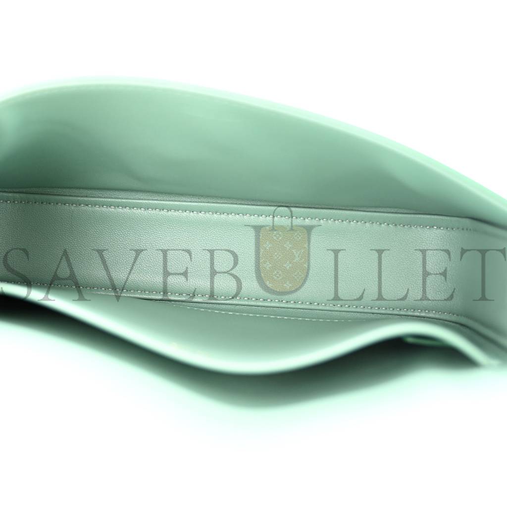 CELINE SHINY CALFSKIN TRIOMPHE SHOULDER BAG CELADON (20*12*4cm) CELINE SHINY CALFSKIN TRIOMPHE SHOULDER BAG CELADON (20*12*4cm)