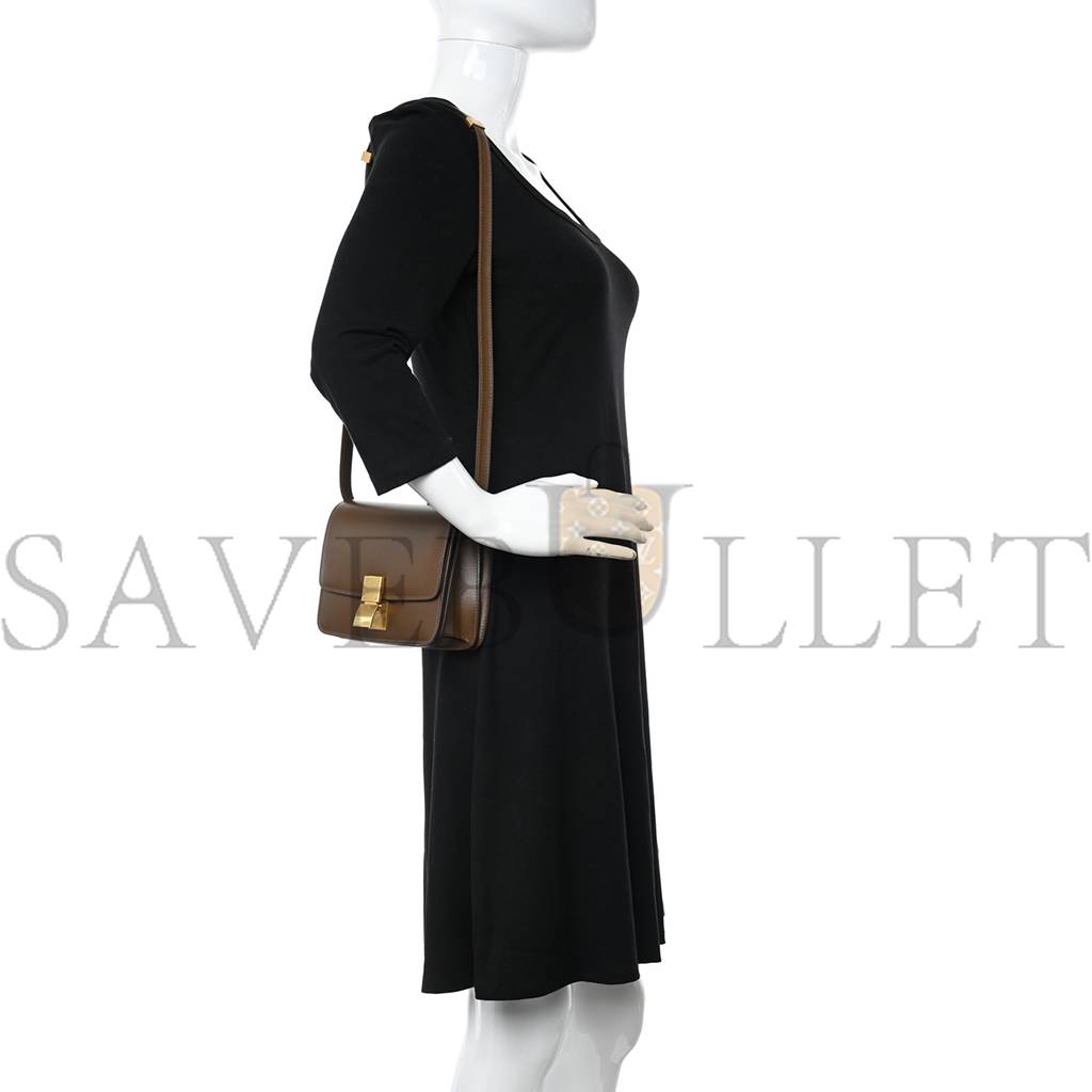 CELINE SMOOTH CALFSKIN SMALL CLASSIC BOX FLAP BAG CAMEL (17*14*6cm) CELINE SMOOTH CALFSKIN SMALL CLASSIC BOX FLAP BAG CAMEL (17*14*6cm)