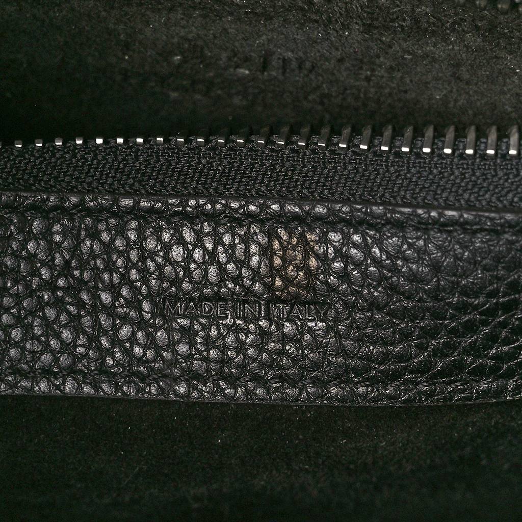 CELINE DRUMMED CALFSKIN MICRO LUGGAGE BLACK (20*20*10cm) CELINE DRUMMED CALFSKIN MICRO LUGGAGE BLACK (20*20*10cm)