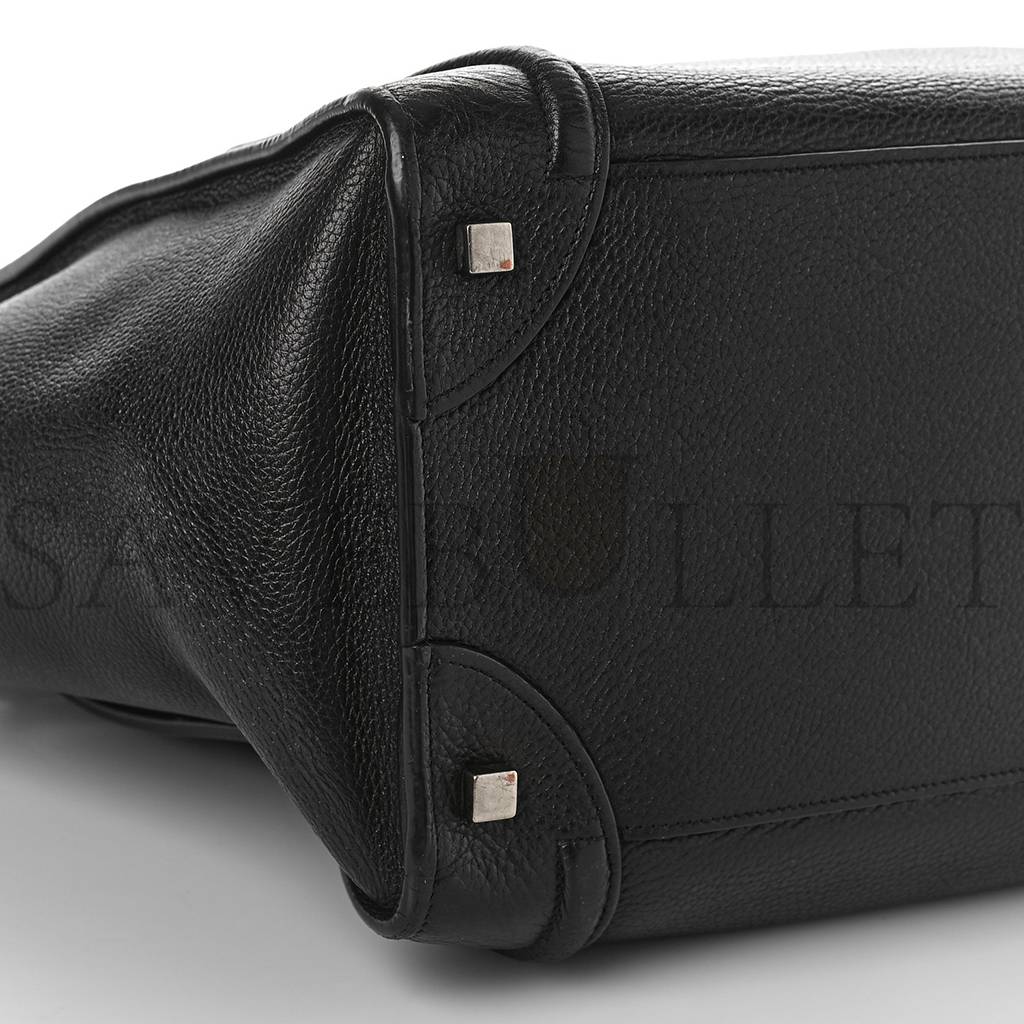 CELINE DRUMMED CALFSKIN MINI LUGGAGE BLACK (32*30*18cm) CELINE DRUMMED CALFSKIN MINI LUGGAGE BLACK (32*30*18cm)