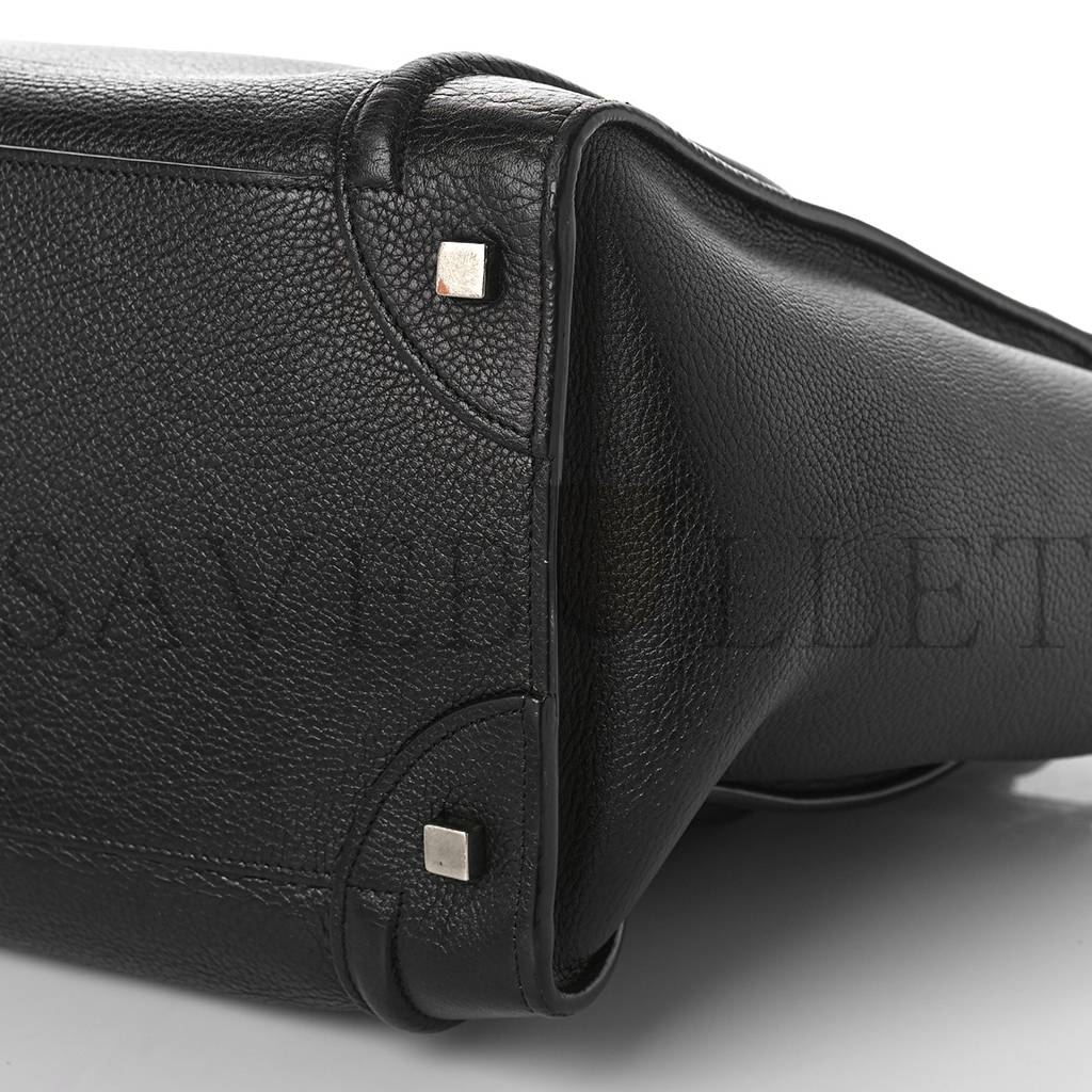 CELINE DRUMMED CALFSKIN MINI LUGGAGE BLACK (32*30*18cm) CELINE DRUMMED CALFSKIN MINI LUGGAGE BLACK (32*30*18cm)