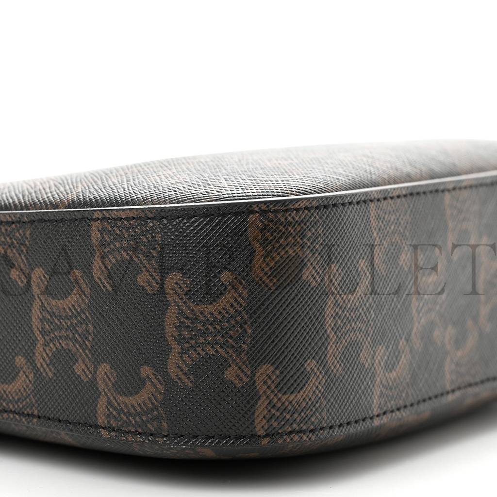 CELINE TRIOMPHE CANVAS SMALL CAMERA BAG TAN (20*15*5cm) CELINE TRIOMPHE CANVAS SMALL CAMERA BAG TAN (20*15*5cm)