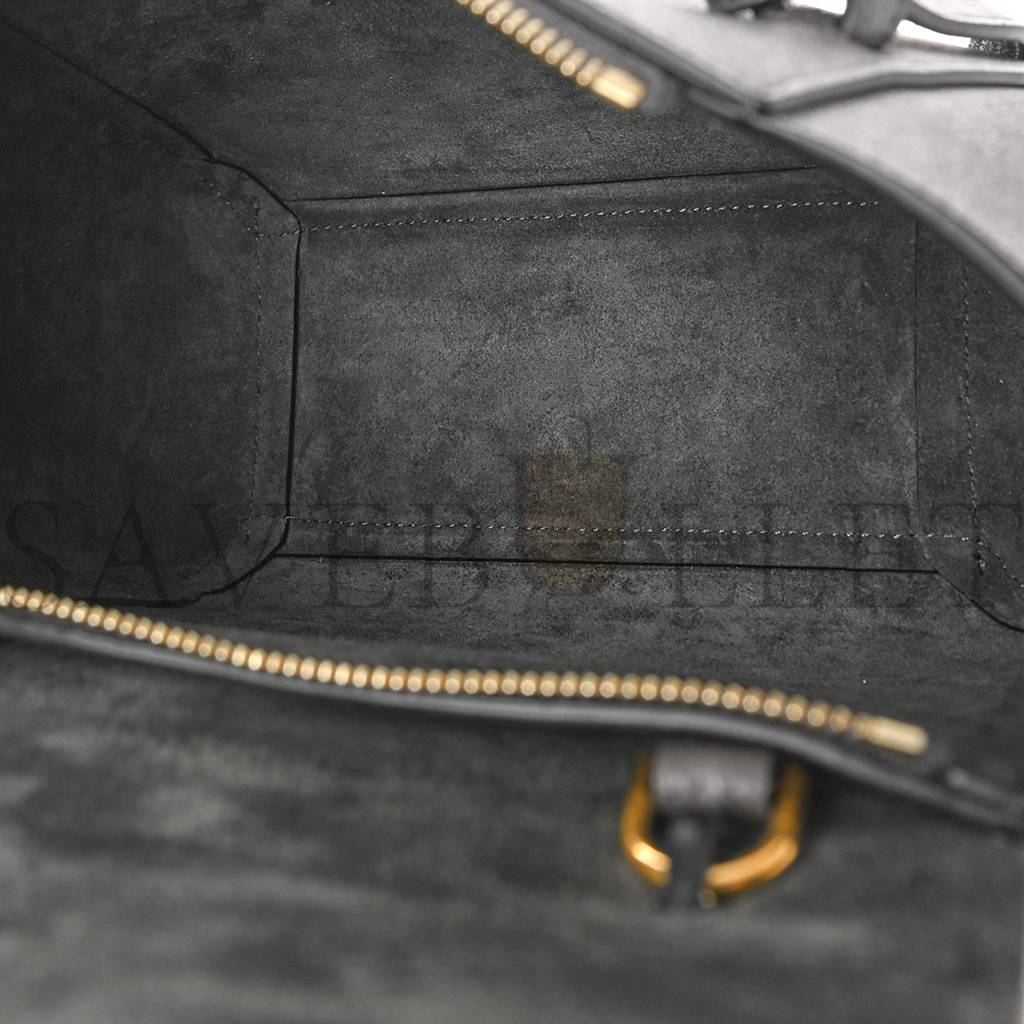 CELINE GRAINED CALFSKIN NANO BELT BAG GREY (20*19*11cm) CELINE GRAINED CALFSKIN NANO BELT BAG GREY (20*19*11cm)