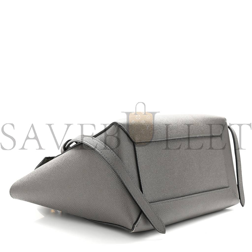 CELINE BABY GRAINED CALFSKIN MICRO BELT BAG GREY (23*22*14cm) CELINE BABY GRAINED CALFSKIN MICRO BELT BAG GREY (23*22*14cm)