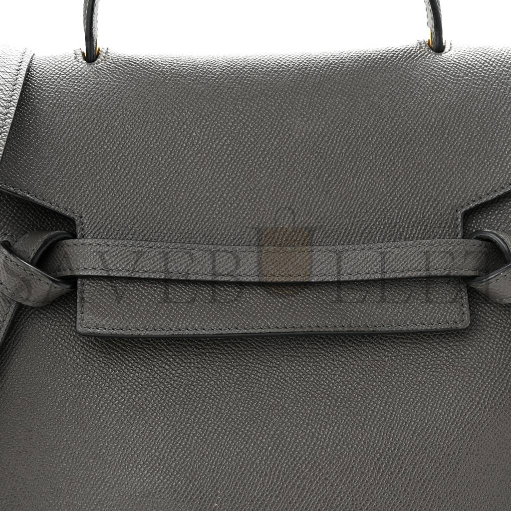 CELINE BABY GRAINED CALFSKIN MICRO BELT BAG GREY (23*22*14cm) CELINE BABY GRAINED CALFSKIN MICRO BELT BAG GREY (23*22*14cm)