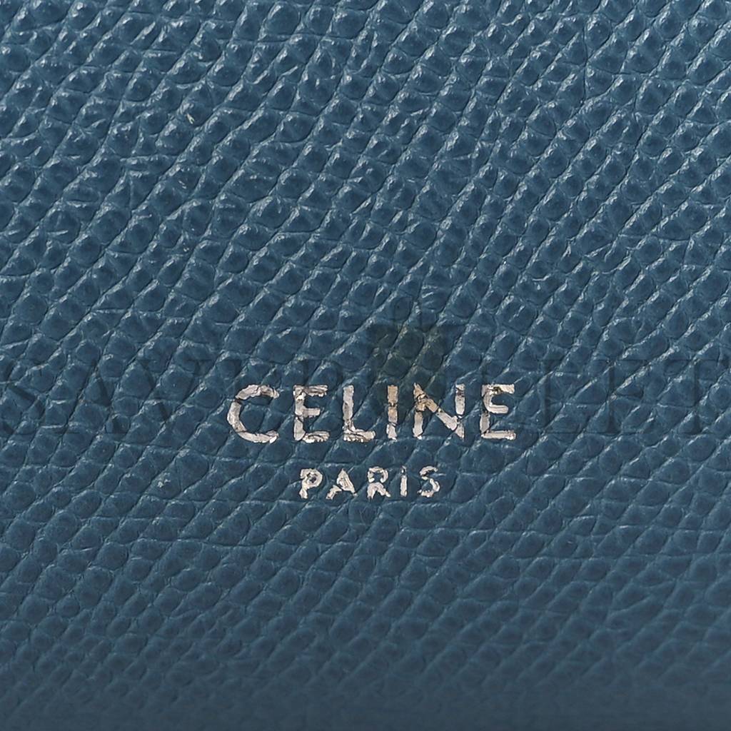 CELINE GRAINED CALFSKIN MINI BELT BAG SLATE BLUE (23*22*15cm) CELINE GRAINED CALFSKIN MINI BELT BAG SLATE BLUE (23*22*15cm)