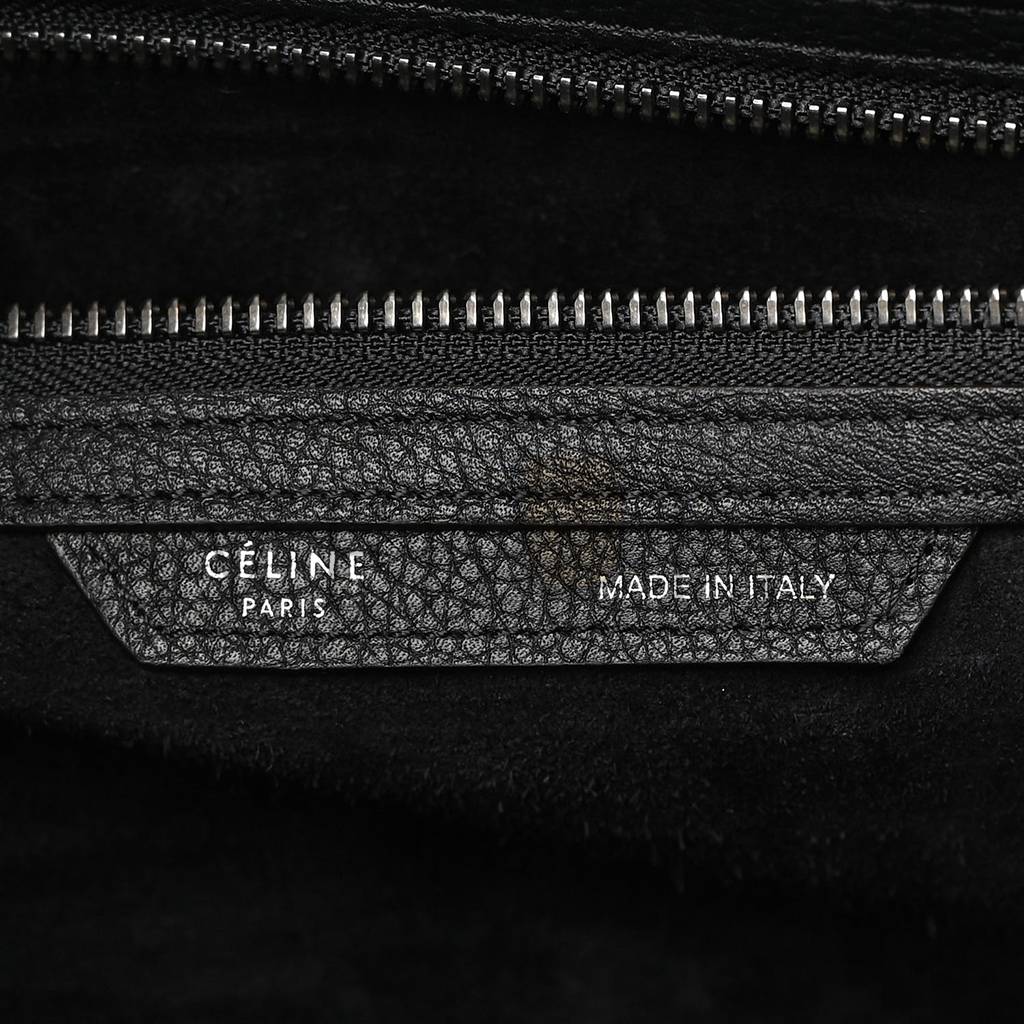 CELINE DRUMMED CALFSKIN MINI LUGGAGE BLACK (32*30*18cm) CELINE DRUMMED CALFSKIN MINI LUGGAGE BLACK (32*30*18cm)