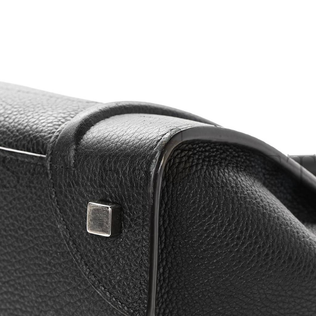 CELINE DRUMMED CALFSKIN MINI LUGGAGE BLACK (32*30*18cm) CELINE DRUMMED CALFSKIN MINI LUGGAGE BLACK (32*30*18cm)