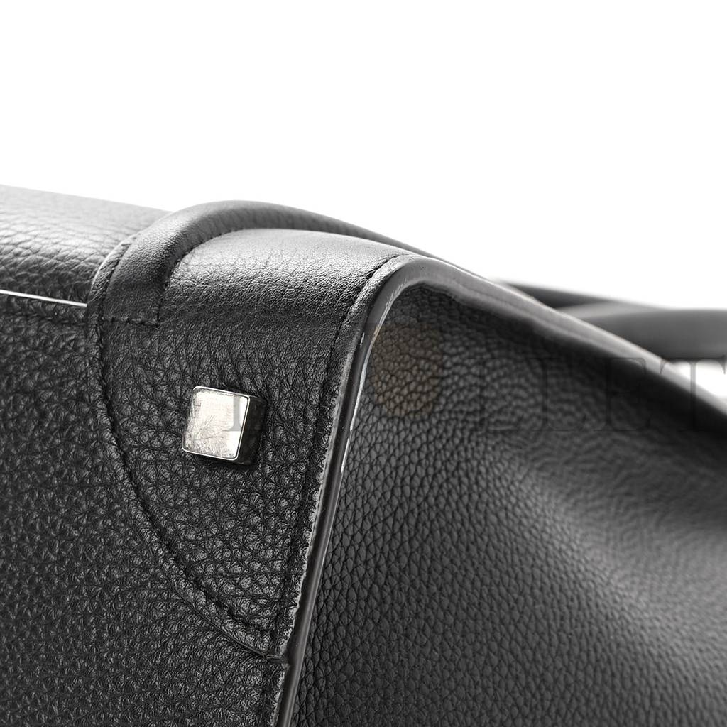 CELINE DRUMMED CALFSKIN MINI LUGGAGE BLACK (32*30*18cm) CELINE DRUMMED CALFSKIN MINI LUGGAGE BLACK (32*30*18cm)