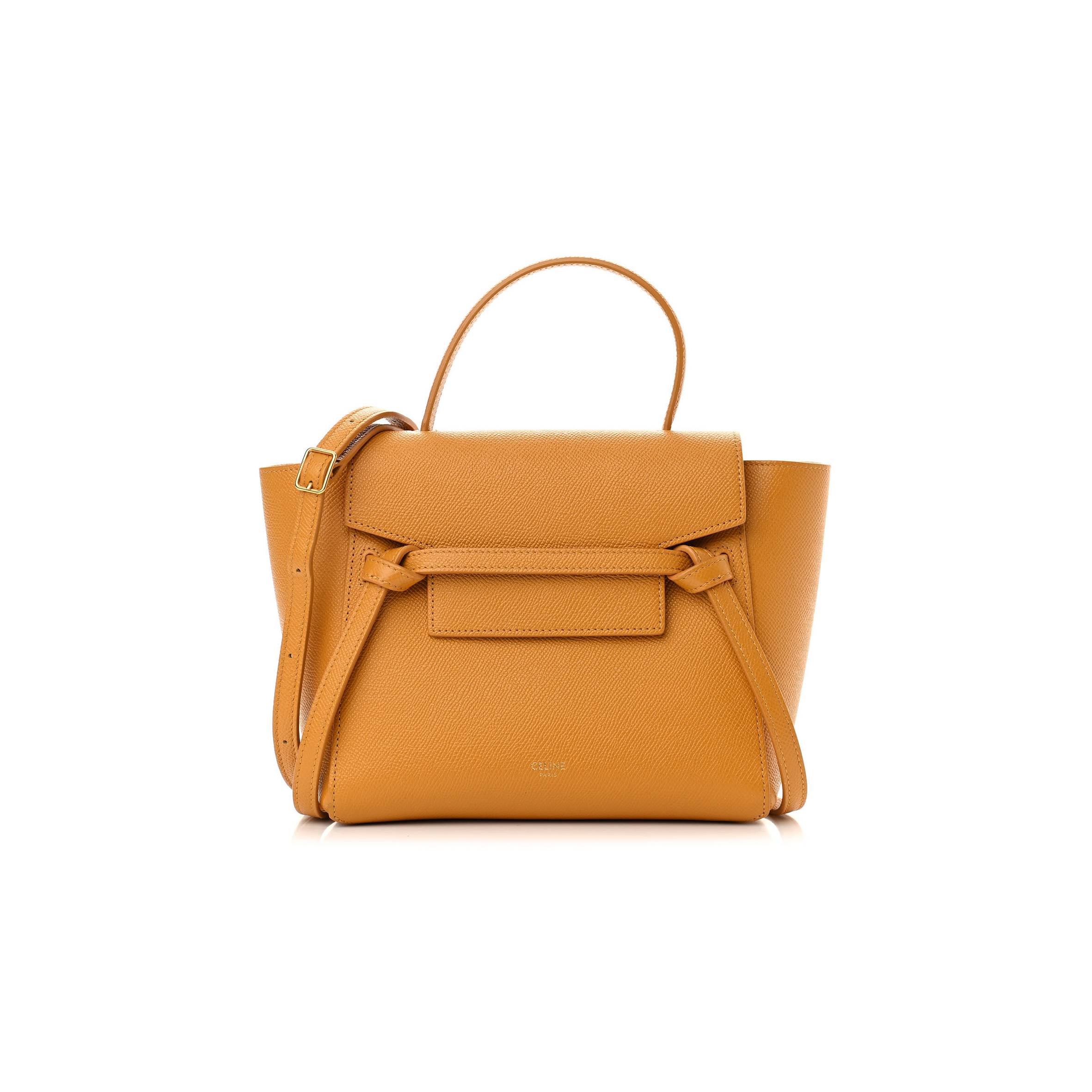 CELINE GRAINED CALFSKIN NANO BELT BAG CALENDULA (20*18*10cm) CELINE GRAINED CALFSKIN NANO BELT BAG CALENDULA (20*18*10cm)
