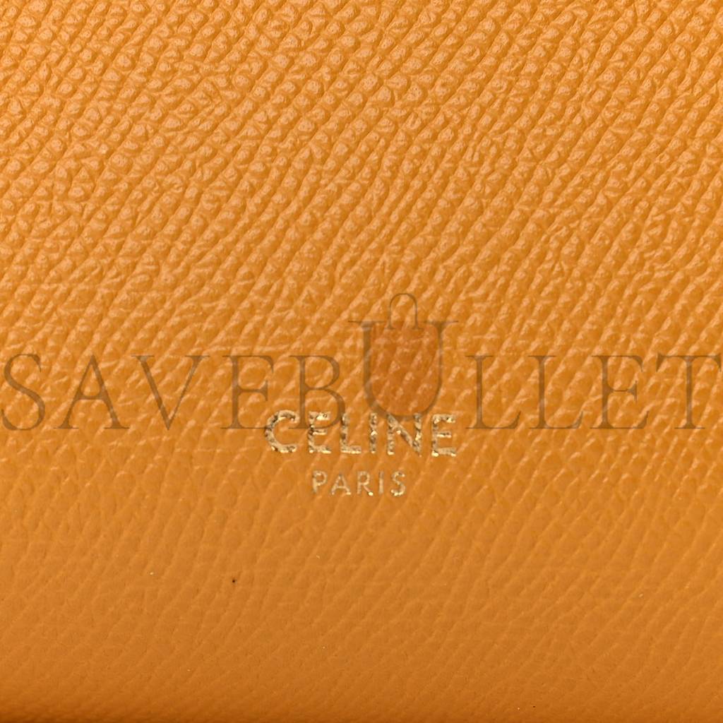CELINE GRAINED CALFSKIN NANO BELT BAG CALENDULA (20*18*10cm) CELINE GRAINED CALFSKIN NANO BELT BAG CALENDULA (20*18*10cm)
