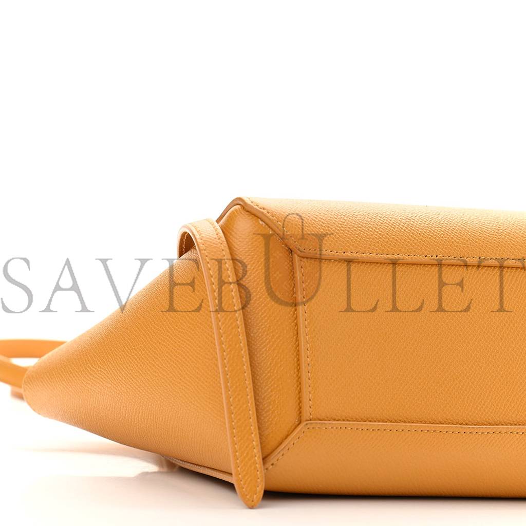CELINE GRAINED CALFSKIN NANO BELT BAG CALENDULA (20*18*10cm) CELINE GRAINED CALFSKIN NANO BELT BAG CALENDULA (20*18*10cm)