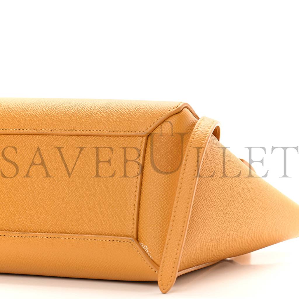 CELINE GRAINED CALFSKIN NANO BELT BAG CALENDULA (20*18*10cm) CELINE GRAINED CALFSKIN NANO BELT BAG CALENDULA (20*18*10cm)