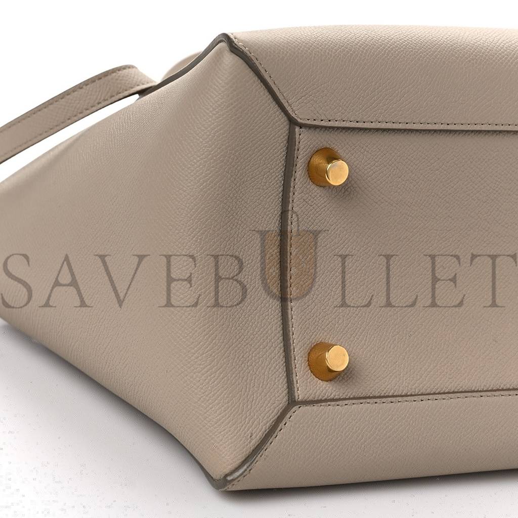 CELINE GRAINED CALFSKIN MINI BELT BAG LIGHT TAUPE (27*23*17cm) CELINE GRAINED CALFSKIN MINI BELT BAG LIGHT TAUPE (27*23*17cm)