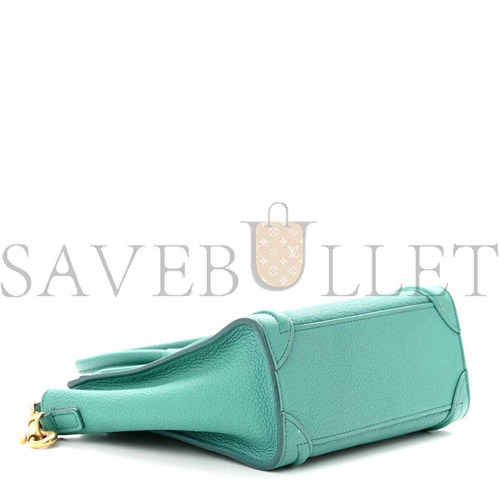 CELINE DRUMMED CALFSKIN NANO LUGGAGE (20*20*10cm) CELINE DRUMMED CALFSKIN NANO LUGGAGE (20*20*10cm)