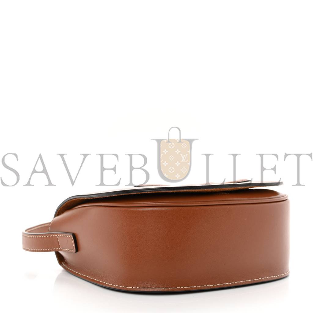 CELINE SMOOTH CALFSKIN CUIR TRIOMPHE FOLCO CROSSBODY BAG TAN (19*16*6cm) CELINE SMOOTH CALFSKIN CUIR TRIOMPHE FOLCO CROSSBODY BAG TAN (19*16*6cm)