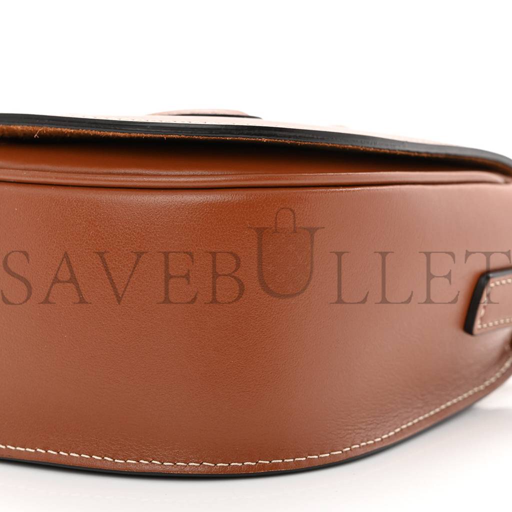 CELINE SMOOTH CALFSKIN CUIR TRIOMPHE FOLCO CROSSBODY BAG TAN (19*16*6cm) CELINE SMOOTH CALFSKIN CUIR TRIOMPHE FOLCO CROSSBODY BAG TAN (19*16*6cm)