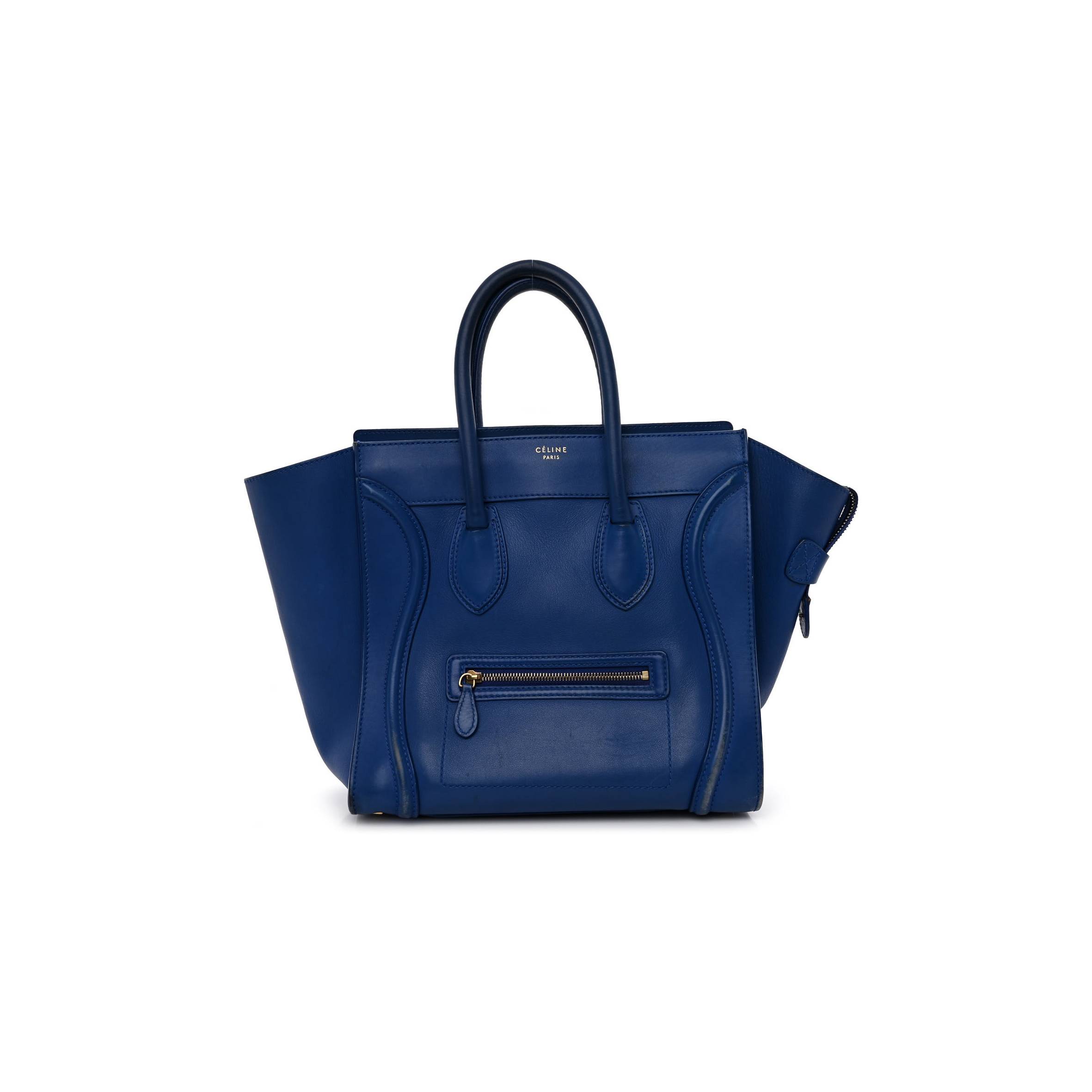 CELINE SMOOTH CALFSKIN MINI LUGGAGE ROYAL BLUE (48*31*30cm) CELINE SMOOTH CALFSKIN MINI LUGGAGE ROYAL BLUE (48*31*30cm)
