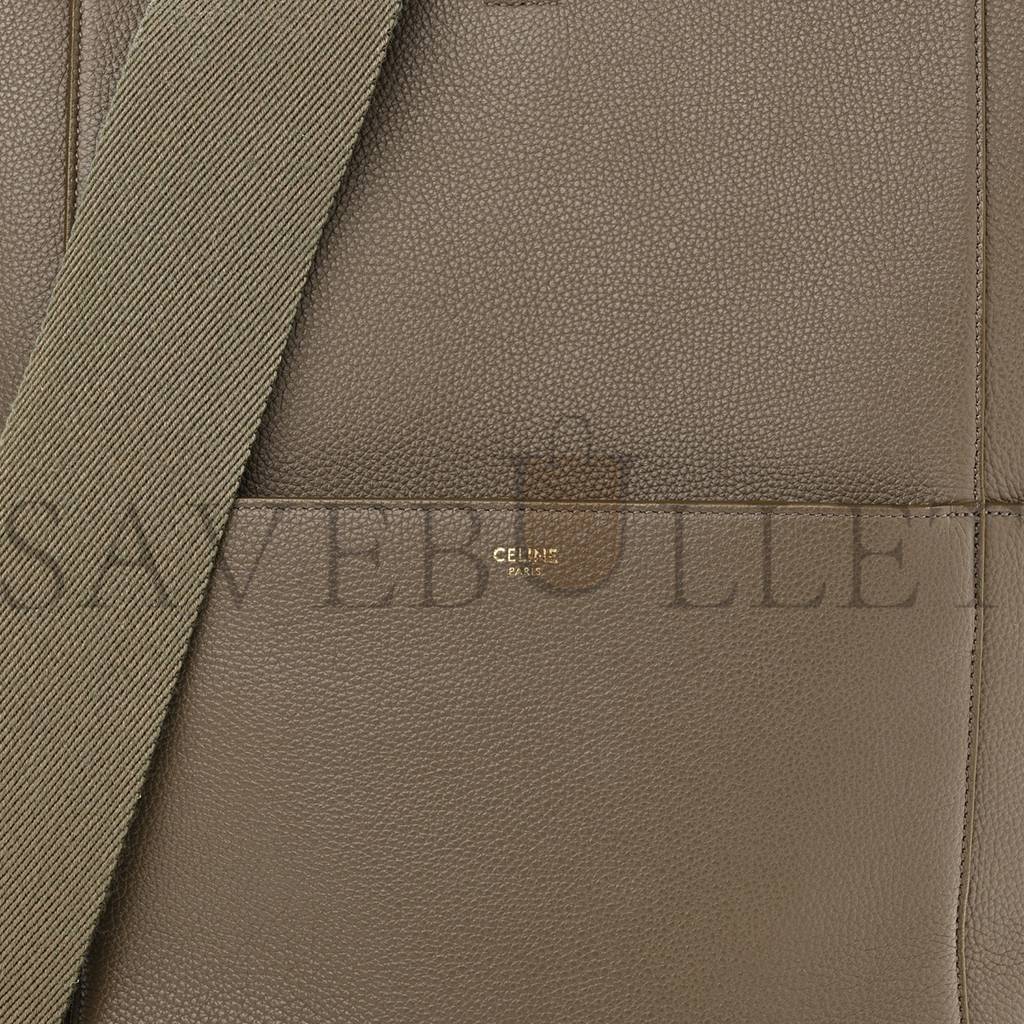 CELINE SOFT GRAINED CALFSKIN SANGLE BUCKET BAG TAUPE (33*23*17cm) CELINE SOFT GRAINED CALFSKIN SANGLE BUCKET BAG TAUPE (33*23*17cm)