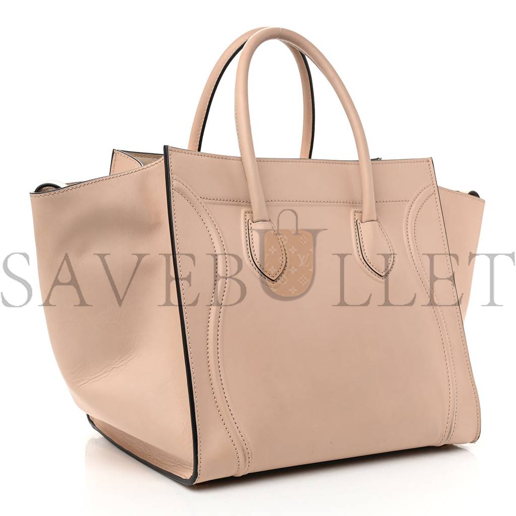 CELINE SMOOTH CALFSKIN MEDIUM PHANTOM LUGGAGE POWDER (30*27*24cm) CELINE SMOOTH CALFSKIN MEDIUM PHANTOM LUGGAGE POWDER (30*27*24cm)