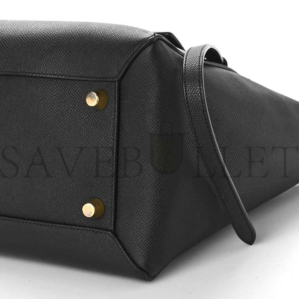 CELINE GRAINED CALFSKIN MINI BELT BAG BLACK (28*24*15cm) CELINE GRAINED CALFSKIN MINI BELT BAG BLACK (28*24*15cm)