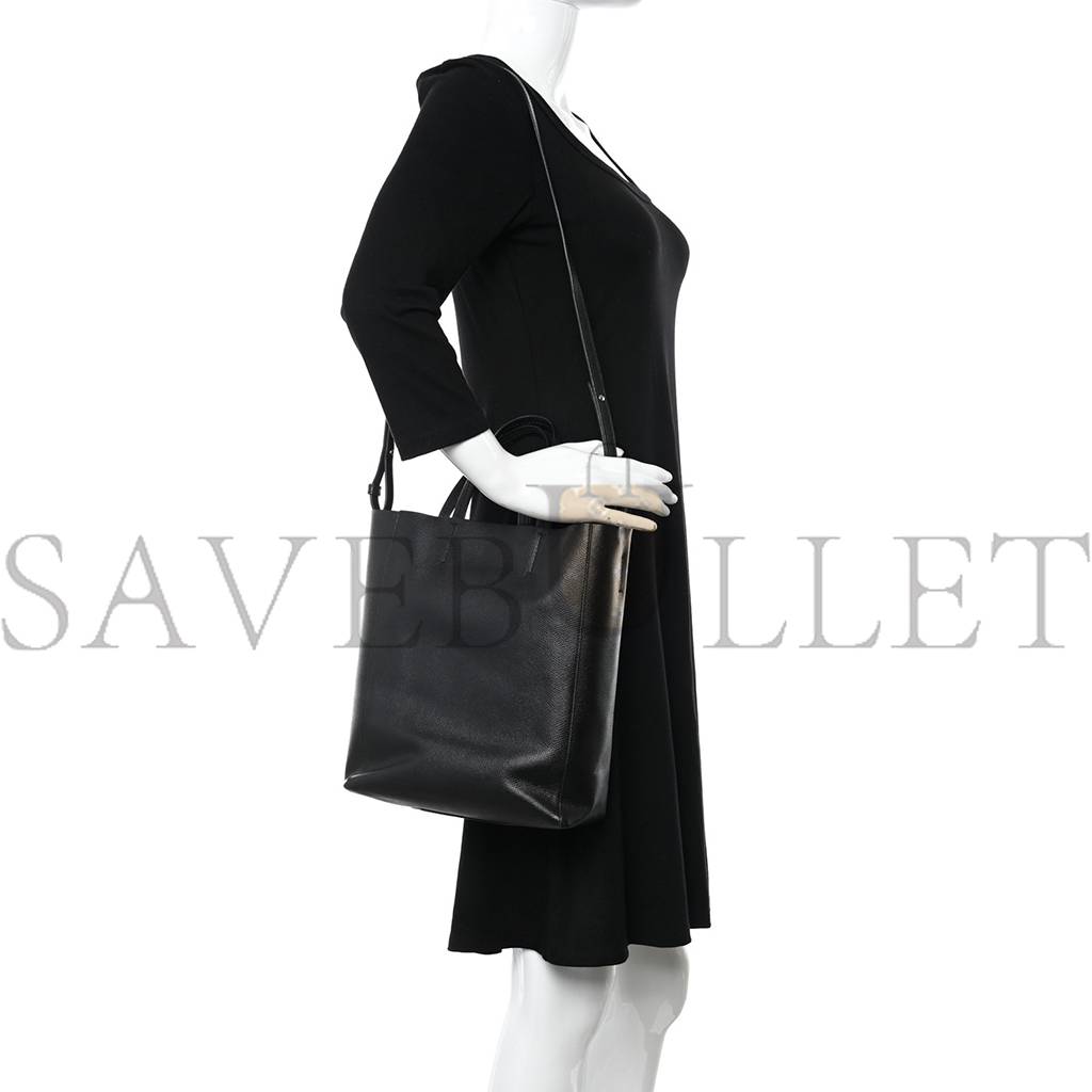 CELINE GRAINED CALFSKIN SMALL VERTICAL CABAS BLACK (28*23*10cm) CELINE GRAINED CALFSKIN SMALL VERTICAL CABAS BLACK (28*23*10cm)