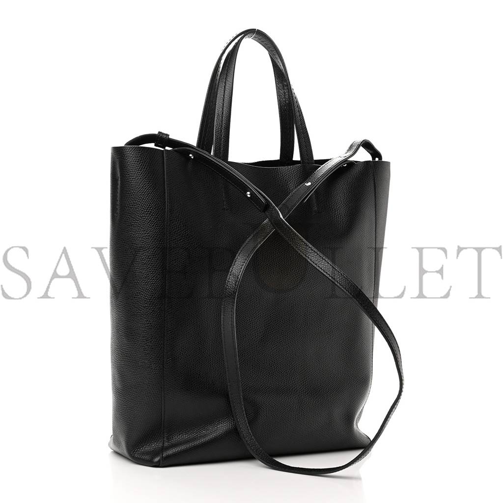 CELINE GRAINED CALFSKIN SMALL VERTICAL CABAS BLACK (28*23*10cm) CELINE GRAINED CALFSKIN SMALL VERTICAL CABAS BLACK (28*23*10cm)
