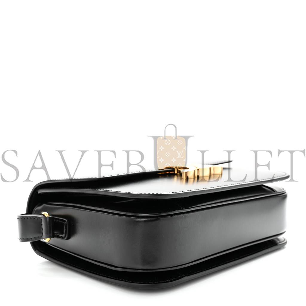 CELINE SHINY CALFSKIN MEDIUM TRIOMPHE BLACK (22*16*8cm) CELINE SHINY CALFSKIN MEDIUM TRIOMPHE BLACK (22*16*8cm)