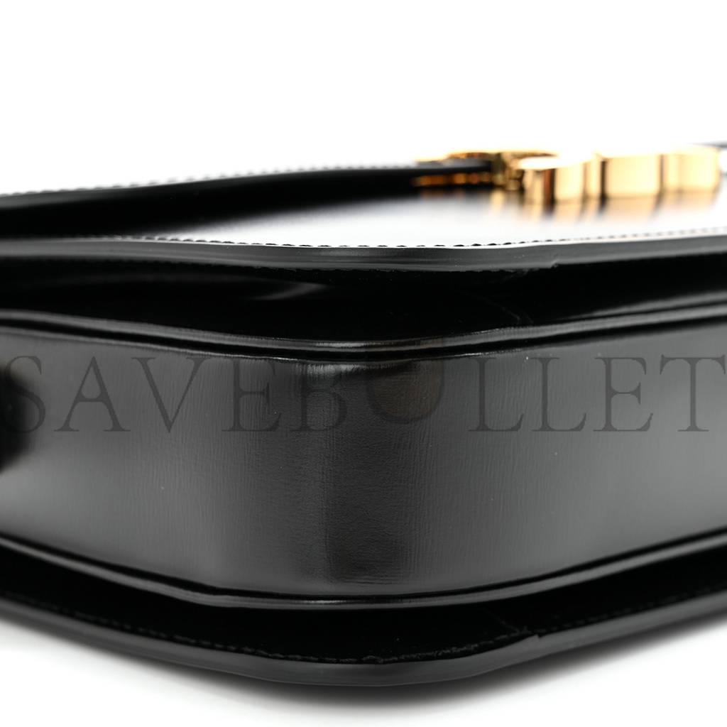 CELINE SHINY CALFSKIN MEDIUM TRIOMPHE BLACK (22*16*8cm) CELINE SHINY CALFSKIN MEDIUM TRIOMPHE BLACK (22*16*8cm)