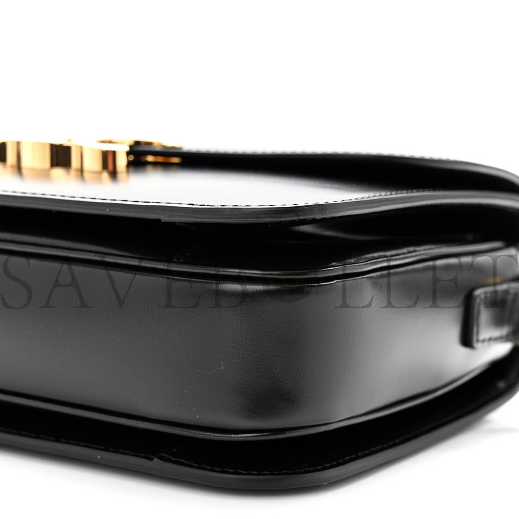 CELINE SHINY CALFSKIN MEDIUM TRIOMPHE BLACK (22*16*8cm) CELINE SHINY CALFSKIN MEDIUM TRIOMPHE BLACK (22*16*8cm)