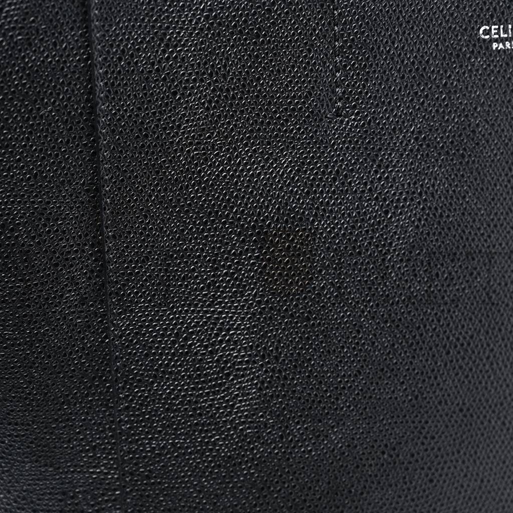 CELINE GRAINED CALFSKIN SMALL VERTICAL CABAS BLACK (28*23*10cm) CELINE GRAINED CALFSKIN SMALL VERTICAL CABAS BLACK (28*23*10cm)