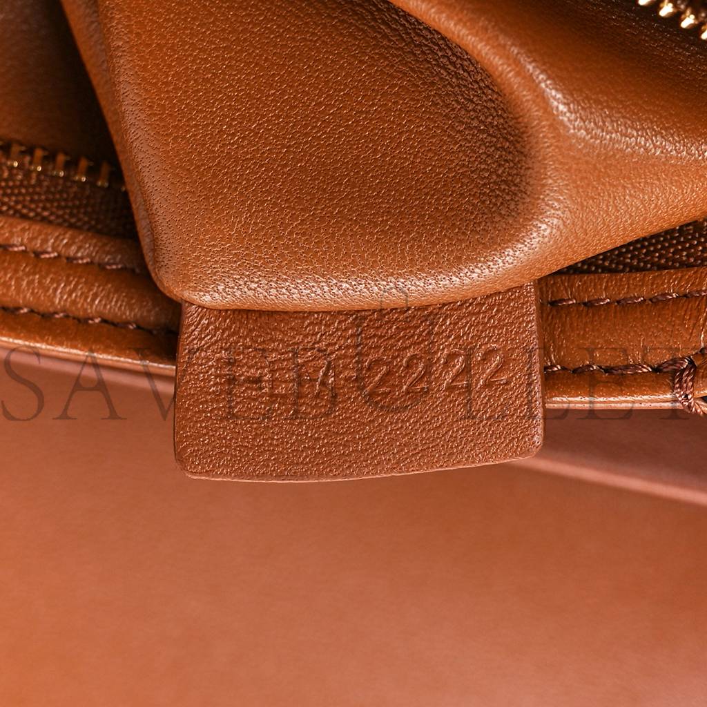 CELINE TRIOMPHE CANVAS CALFSKIN MEDIUM TRIOMPHE BAG TAN (22*15*6cm) CELINE TRIOMPHE CANVAS CALFSKIN MEDIUM TRIOMPHE BAG TAN (22*15*6cm)