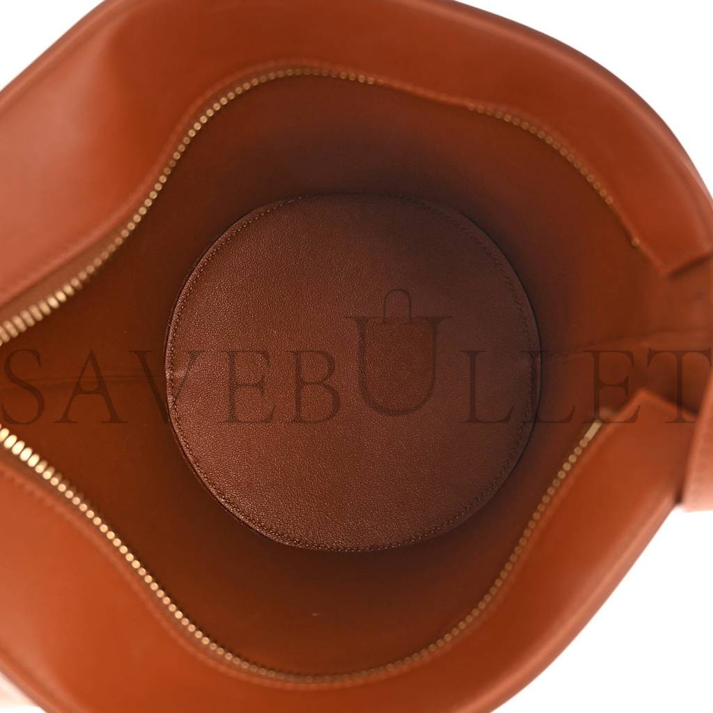 CELINE TEXTILE CALFSKIN CRECY BUCKET BAG BLUE TAN (23*15*15cm) CELINE TEXTILE CALFSKIN CRECY BUCKET BAG BLUE TAN (23*15*15cm)