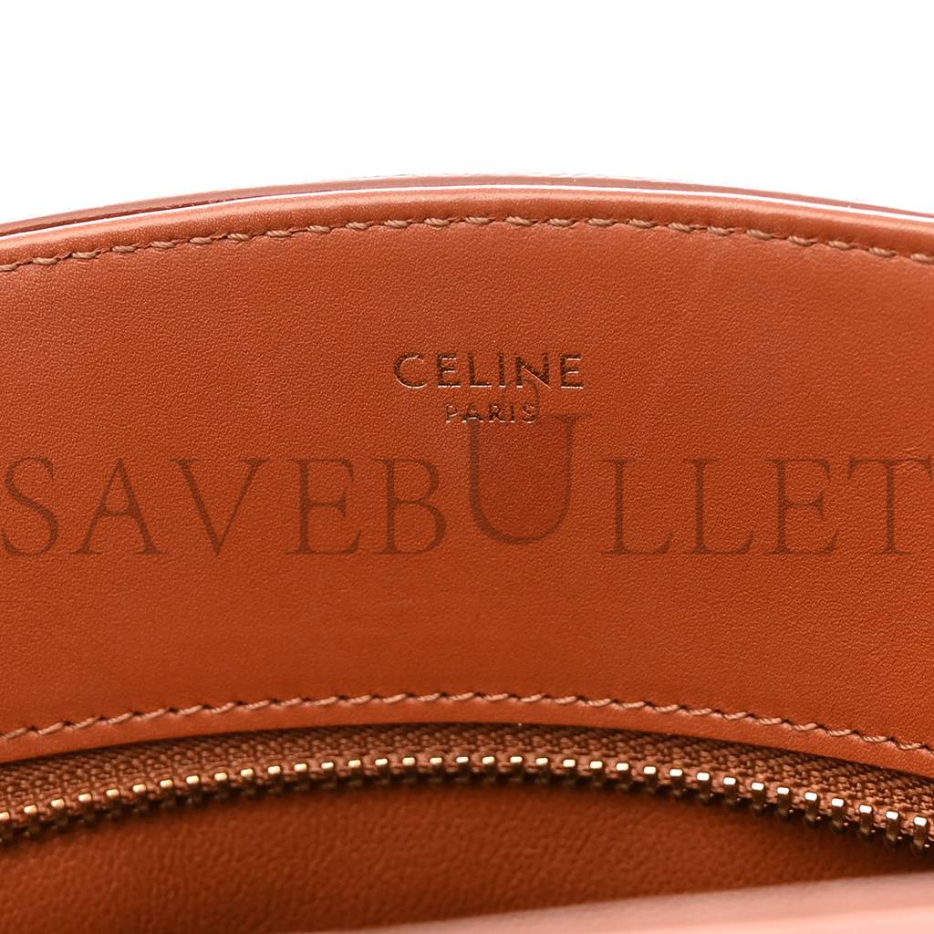 CELINE TEXTILE CALFSKIN CRECY BUCKET BAG BLUE TAN (23*15*15cm) CELINE TEXTILE CALFSKIN CRECY BUCKET BAG BLUE TAN (23*15*15cm)