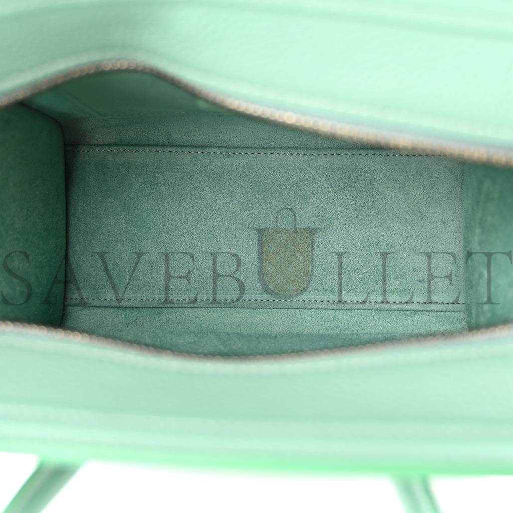 CELINE DRUMMED CALFSKIN NANO LUGGAGE CELADON (21*20*10cm) CELINE DRUMMED CALFSKIN NANO LUGGAGE CELADON (21*20*10cm)