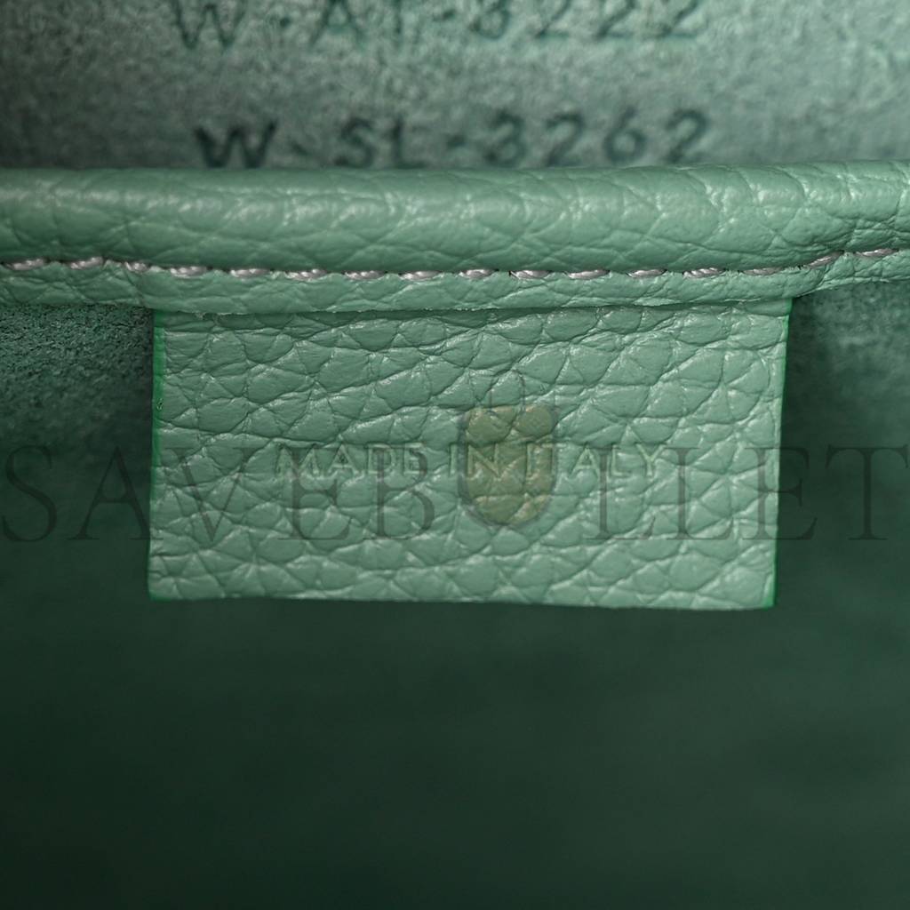 CELINE DRUMMED CALFSKIN NANO LUGGAGE CELADON (21*20*10cm) CELINE DRUMMED CALFSKIN NANO LUGGAGE CELADON (21*20*10cm)