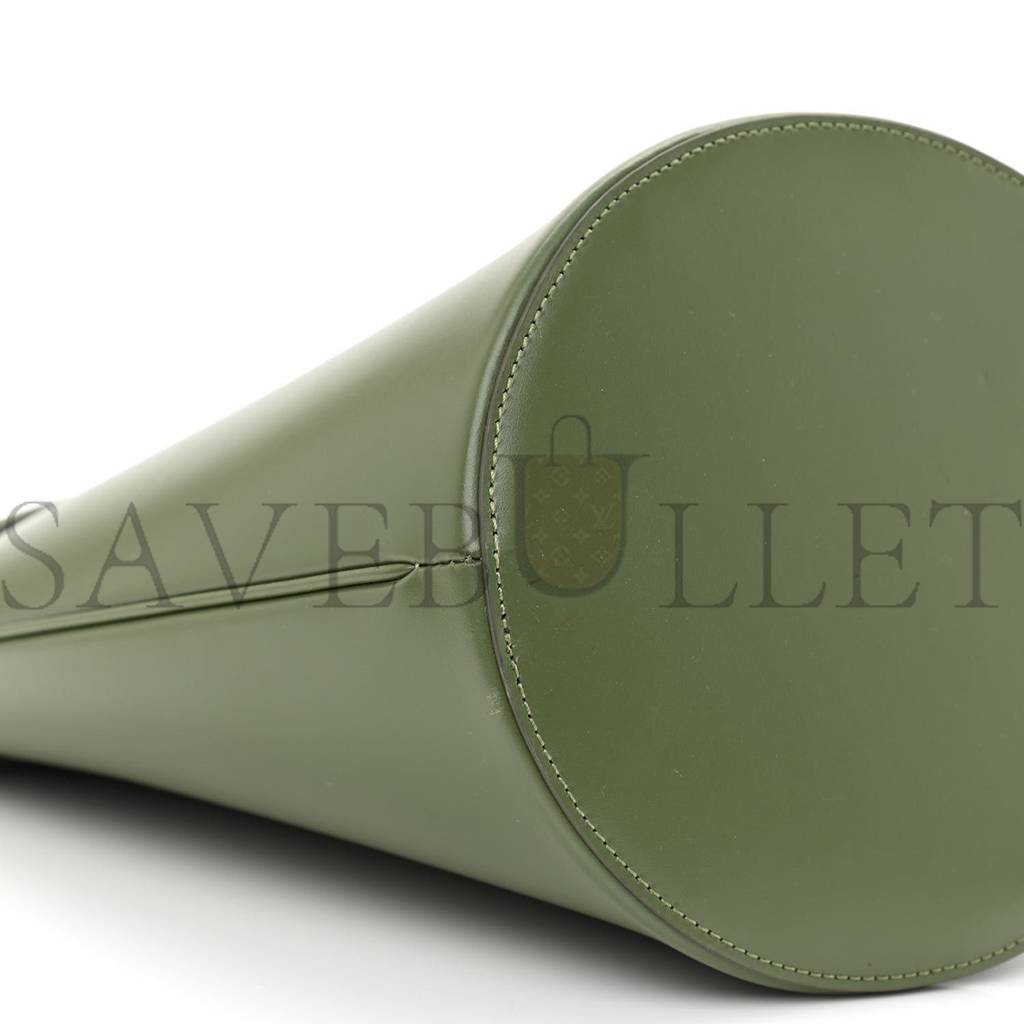 CELINE CALFSKIN CRECY BUCKET BAG GREEN (23*15*15cm) CELINE CALFSKIN CRECY BUCKET BAG GREEN (23*15*15cm)