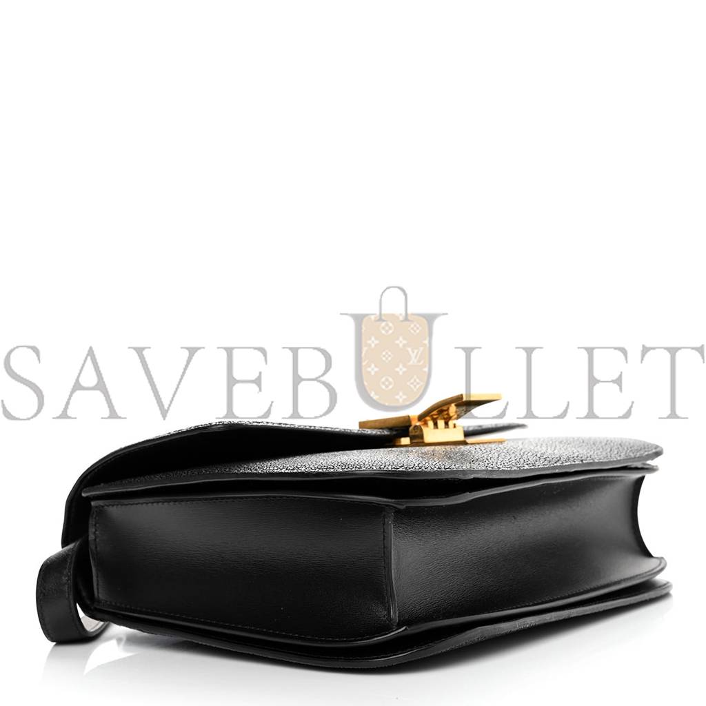 CELINE STINGRAY MEDIUM CLASSIC BOX FLAP BAG BLACK (23*18*8cm) CELINE STINGRAY MEDIUM CLASSIC BOX FLAP BAG BLACK (23*18*8cm)