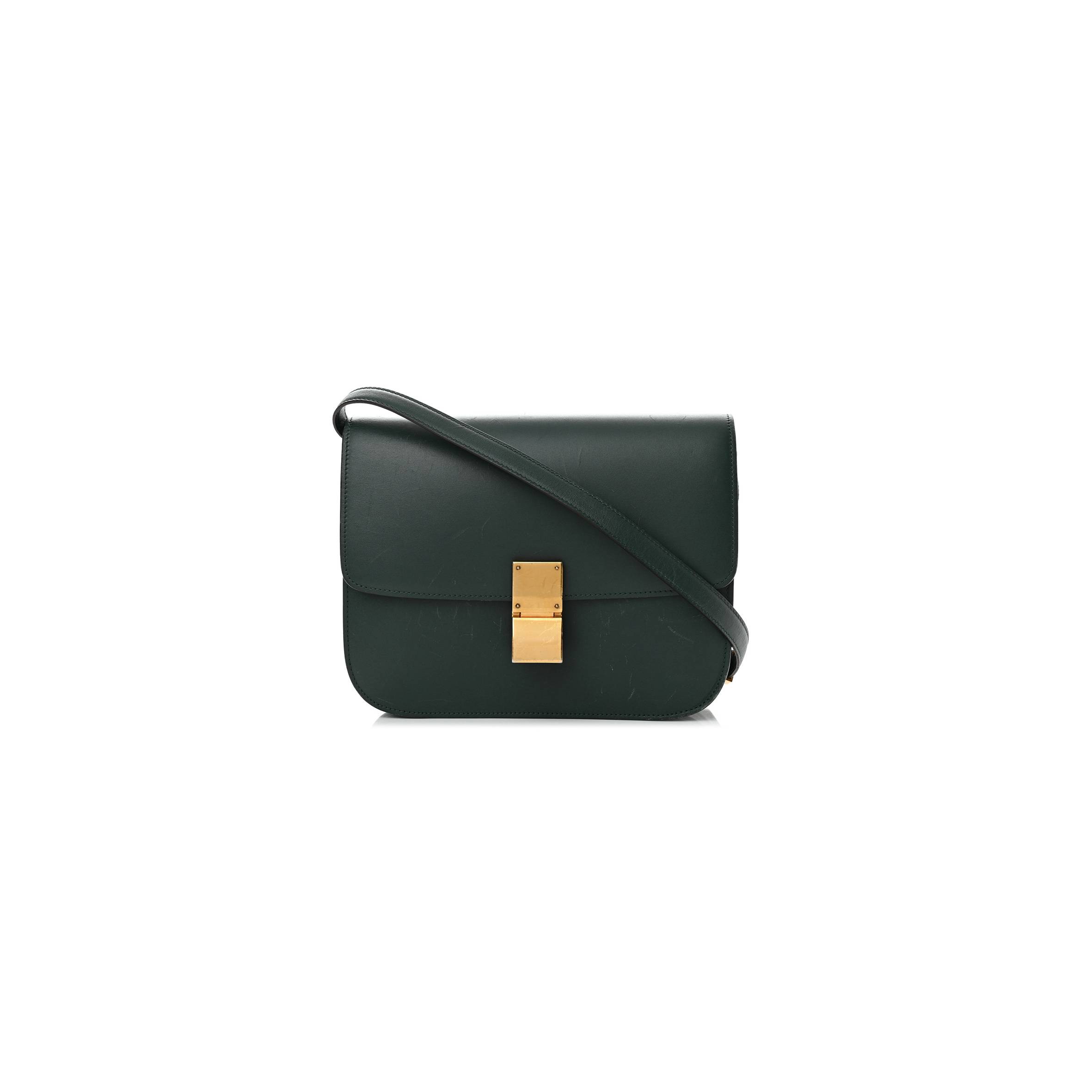 CELINE BOX CALFSKIN MEDIUM CLASSIC BOX FLAP BAG AMAZONE (23*19*7cm) CELINE BOX CALFSKIN MEDIUM CLASSIC BOX FLAP BAG AMAZONE (23*19*7cm)