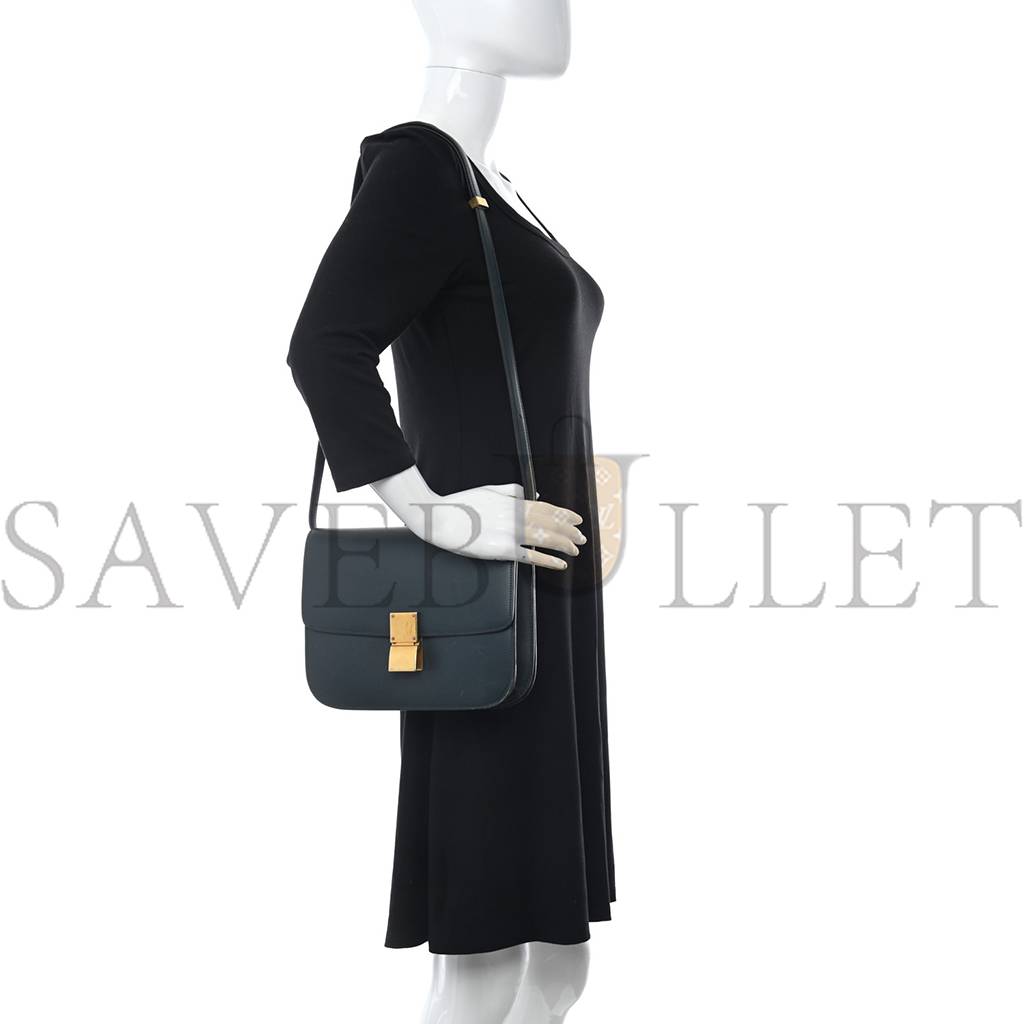 CELINE BOX CALFSKIN MEDIUM CLASSIC BOX FLAP BAG AMAZONE (23*19*7cm) CELINE BOX CALFSKIN MEDIUM CLASSIC BOX FLAP BAG AMAZONE (23*19*7cm)