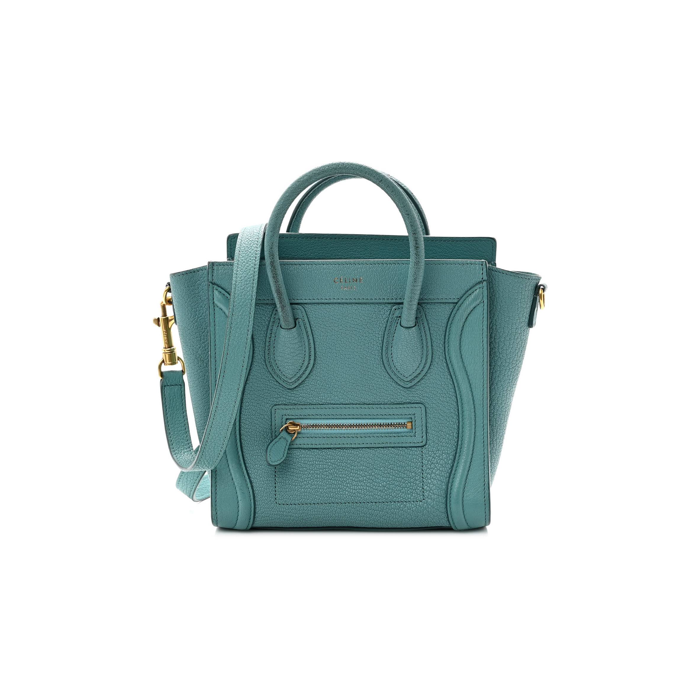 CELINE GOATSKIN NANO LUGGAGE ANTARCTIC (20*20*8cm) CELINE GOATSKIN NANO LUGGAGE ANTARCTIC (20*20*8cm)