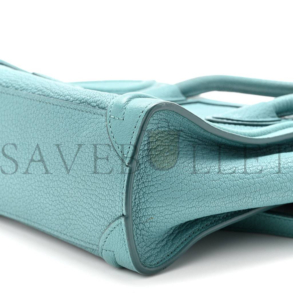 CELINE GOATSKIN NANO LUGGAGE ANTARCTIC (20*20*8cm) CELINE GOATSKIN NANO LUGGAGE ANTARCTIC (20*20*8cm)