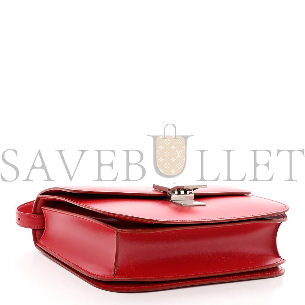 CELINE BOX CALFSKIN MEDIUM CLASSIC BOX FLAP BAG RED (23*18*6cm) CELINE BOX CALFSKIN MEDIUM CLASSIC BOX FLAP BAG RED (23*18*6cm)
