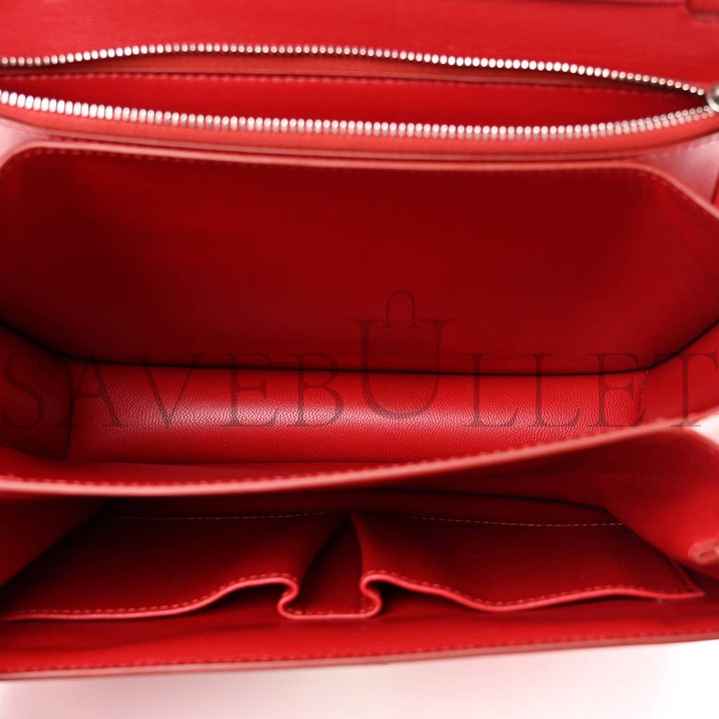 CELINE BOX CALFSKIN MEDIUM CLASSIC BOX FLAP BAG RED (23*18*6cm) CELINE BOX CALFSKIN MEDIUM CLASSIC BOX FLAP BAG RED (23*18*6cm)