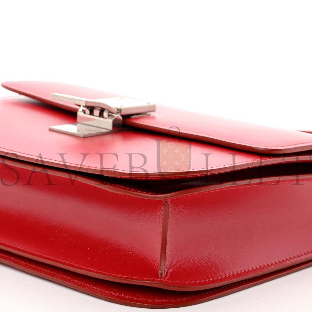 CELINE BOX CALFSKIN MEDIUM CLASSIC BOX FLAP BAG RED (23*18*6cm) CELINE BOX CALFSKIN MEDIUM CLASSIC BOX FLAP BAG RED (23*18*6cm)