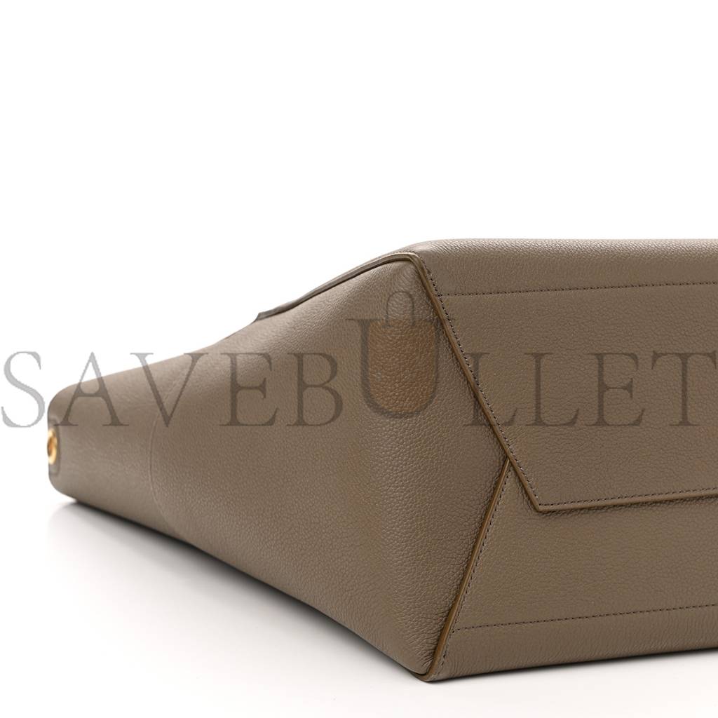 CELINE SOFT GRAINED CALFSKIN SANGLE BUCKET BAG TAUPE (28*23*17cm) CELINE SOFT GRAINED CALFSKIN SANGLE BUCKET BAG TAUPE (28*23*17cm)