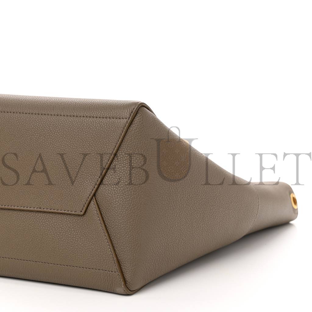 CELINE SOFT GRAINED CALFSKIN SANGLE BUCKET BAG TAUPE (28*23*17cm) CELINE SOFT GRAINED CALFSKIN SANGLE BUCKET BAG TAUPE (28*23*17cm)