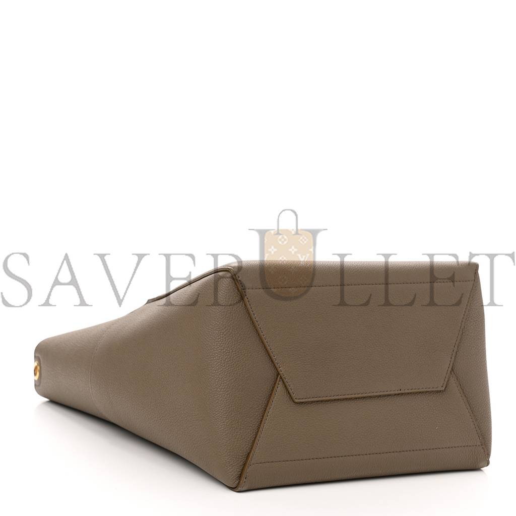 CELINE SOFT GRAINED CALFSKIN SANGLE BUCKET BAG TAUPE (28*23*17cm) CELINE SOFT GRAINED CALFSKIN SANGLE BUCKET BAG TAUPE (28*23*17cm)