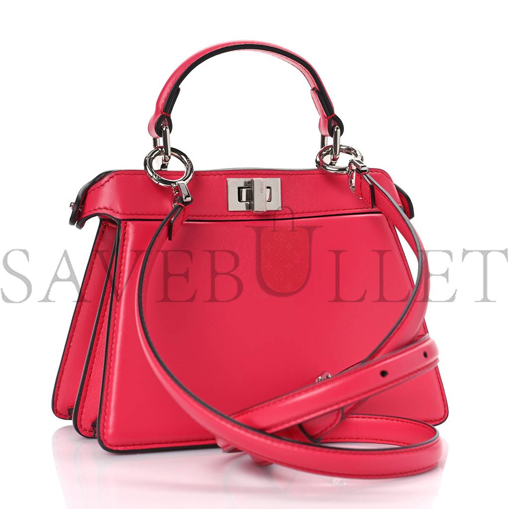 FENDI SHINY NAPPA PETITE PEEKABOO I SEE U SATCHEL LAMPONE (20*15*10cm) FENDI SHINY NAPPA PETITE PEEKABOO I SEE U SATCHEL LAMPONE (20*15*10cm)